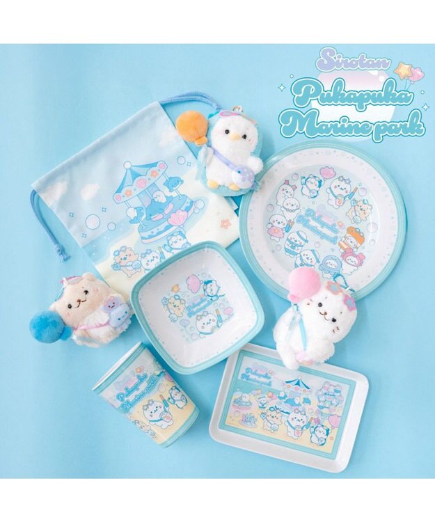 Mother garden しろたん メラミン食器 スクエアボウル 0