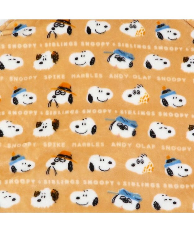 PET PARADISE スヌーピー 遠赤外線 ボアマット  丸型 《ブラザー柄》 (105cm) ブラザー柄