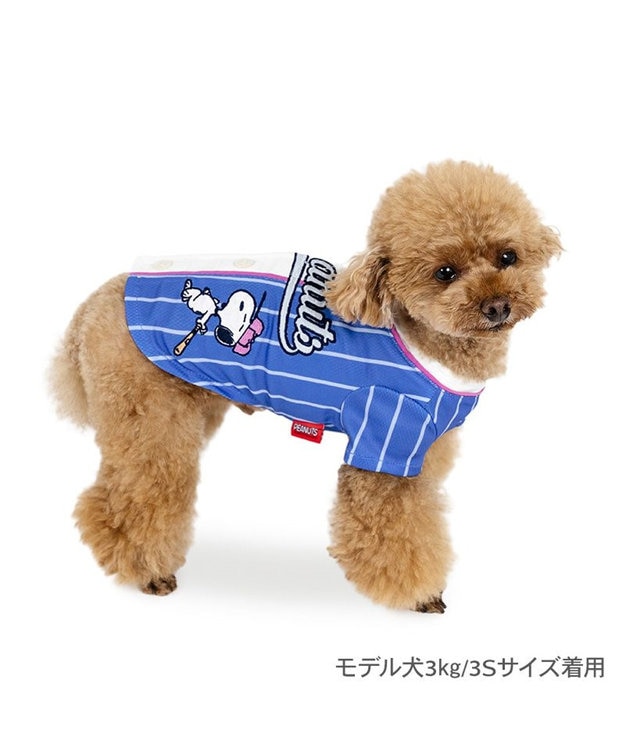 PET PARADISE スヌーピー ベースボール Tシャツ 《ブルー》 小型犬 ブルー