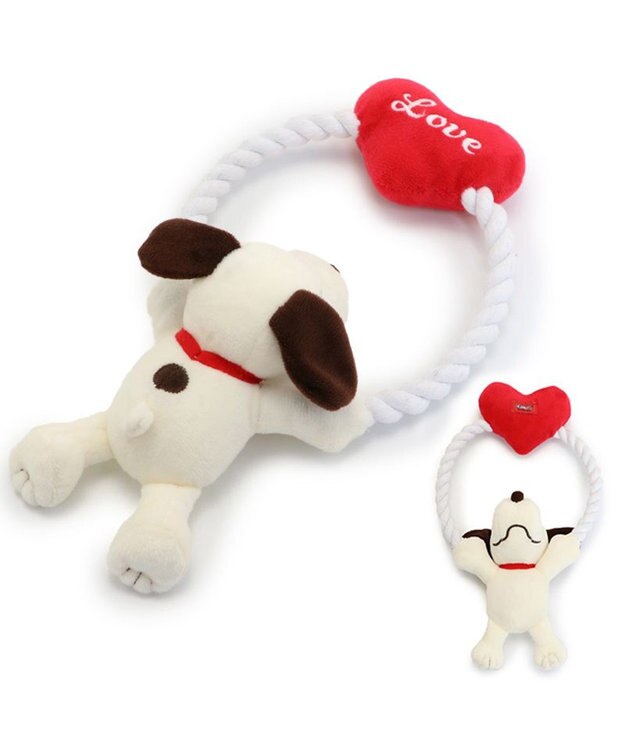 PET PARADISE スヌーピー ハート トイ 犬 おもちゃ 赤
