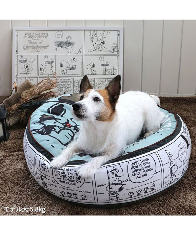 PET PARADISE スヌーピー クッション (60cm) ビーグルスカウト柄 50周年 ビーグルスカウト