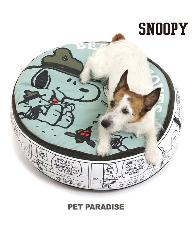 PET PARADISE スヌーピー クッション (60cm) ビーグルスカウト柄 50周年 ビーグルスカウト