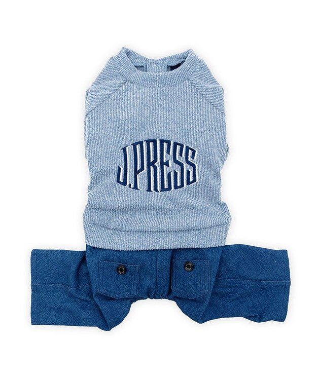 PET PARADISE J.PRESS 杢 トレーナー パンツつなぎ 小型犬 杢ブルー