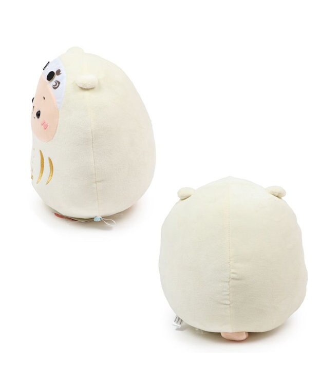 Mother garden しろたん お座り らっこいぬ 白だるま 《らこ福》 ぬいぐるみ 20cm お座りぬいぐるみ ぬいぐるみ マスコット お座り だるま 縁起物 お正月 新年 あざらし アザラシ かわいい キャラクター マザーガーデン 白～オフホワイト