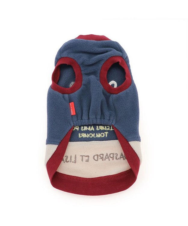 PET PARADISE リサとガスパール ワンダフル ストレッチ フリース 切替トレーナー 小型犬 紺