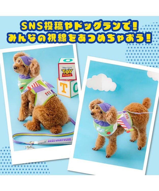 PET PARADISE ディズニー トイ・ストーリー バズ 保冷付き帽子 小型犬 パープル