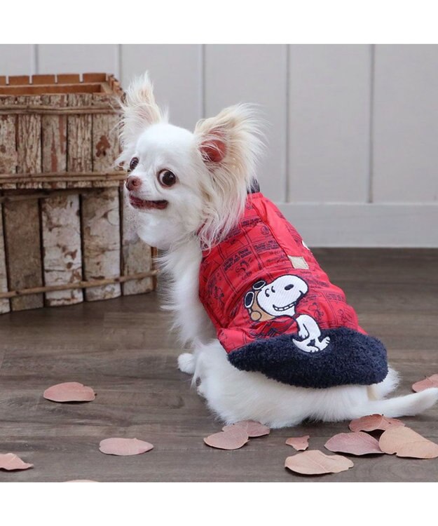 PET PARADISE スヌーピー エアベスト フライングエース 《レッド》 超小型犬 小型犬 レッド
