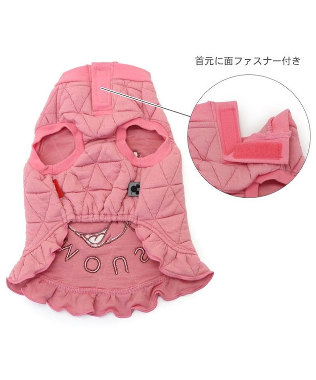 ミニーマウス　耳付きマフラー　ベビーピンク　ふわふわ✖️２［限定品］ ディズニー ミニーマウス マフラー付き トレーナー 小型犬 / PET
