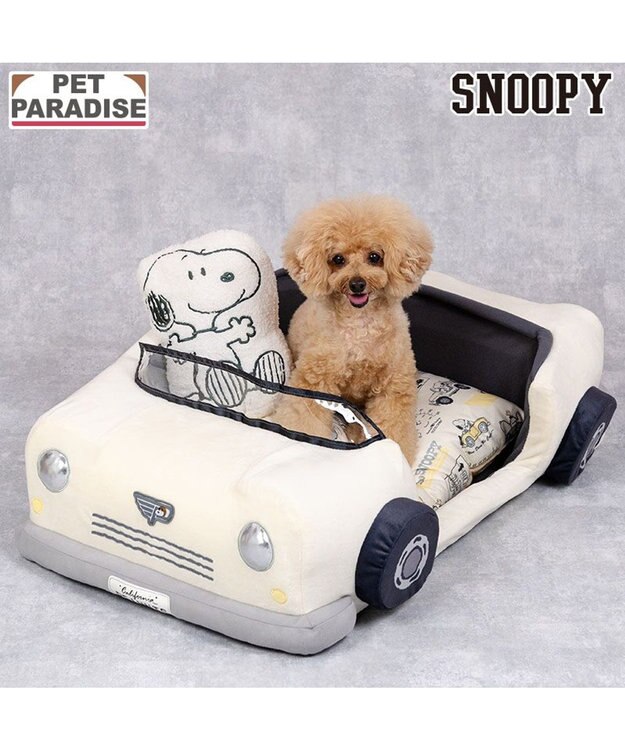 PET PARADISE スヌーピー マイカー カドラー Ｍ オフホワイト