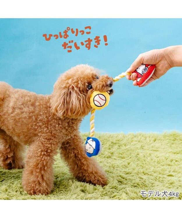 PET PARADISE スヌーピー 野球ロープトイ -