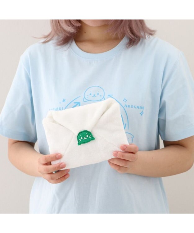 Mother garden しろたん 白いもの おてがみ《 封筒マスコット& メッセージカード》 ホワイト