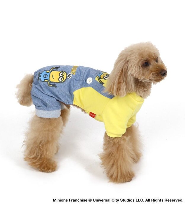PET PARADISE ミニオン パンツ つなぎ 【小型犬】 デニム風 黄
