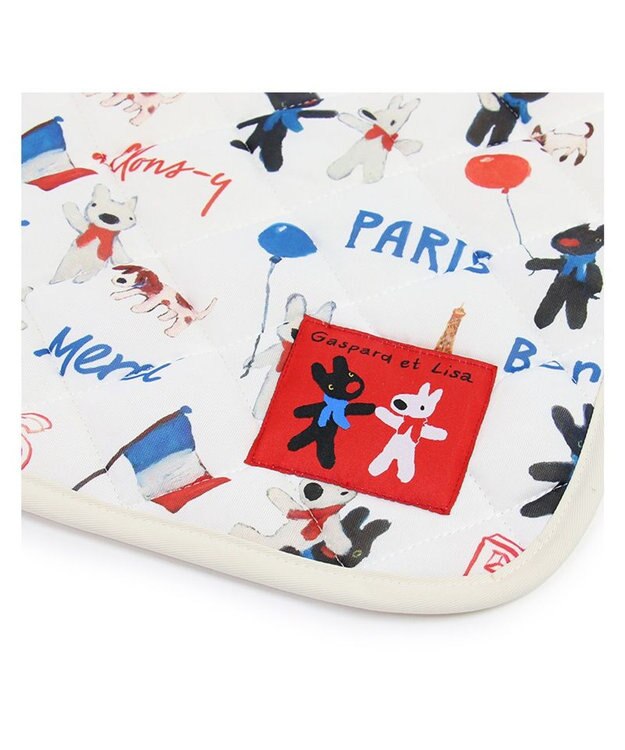 PET PARADISE リサとガスパール クール マット 《パリ柄》 小型犬 48×40㎝ パリ柄