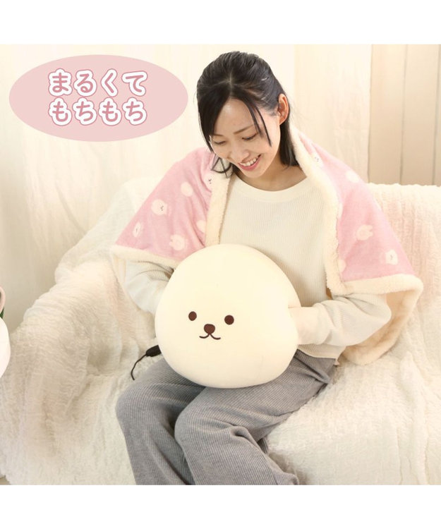 Mother garden マザーガーデン ふわんこ お昼寝まくら ハンドマフ 《ビション》 白