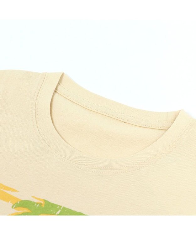 Mother garden しろたん Tシャツ 半袖  《しろたんの大冒険!柄》 S/M/L/XL ユニセックス 男女兼用 クリーム色