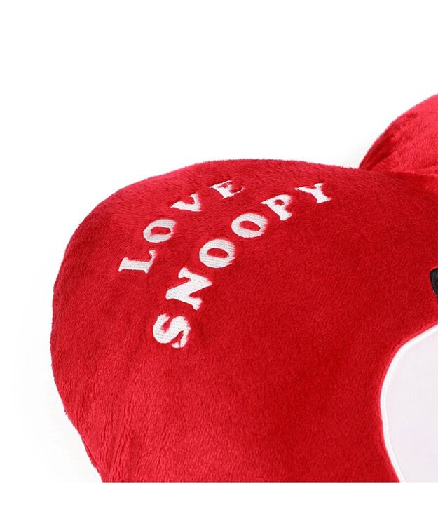 PET PARADISE スヌーピー クッション ベッド 《ハート ボア》  60×48cm 赤