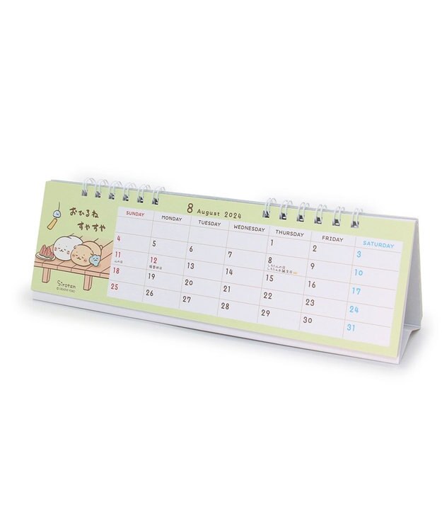 Mother garden しろたん しろたん＆らっこいぬ 2024年 スリム卓上カレンダー スリム卓上カレンダー