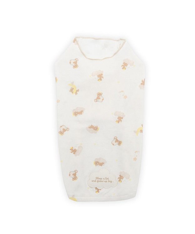 PET PARADISE ペットパラダイス くまさん はじめてのタンクトップ 《おやすみ柄》 中型犬 大型犬 オフホワイト