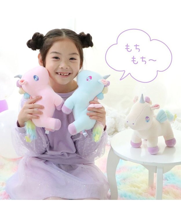 Mother garden マザーガーデン ユニコーン ぷにもち ぬいぐるみ 20cm 《ピンク》 ピンク
