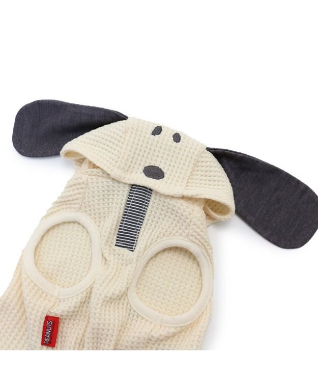 PET PARADISE 犬の服 犬 スヌーピー パーカー 【小型犬】 アメカジ 耳付き グレー