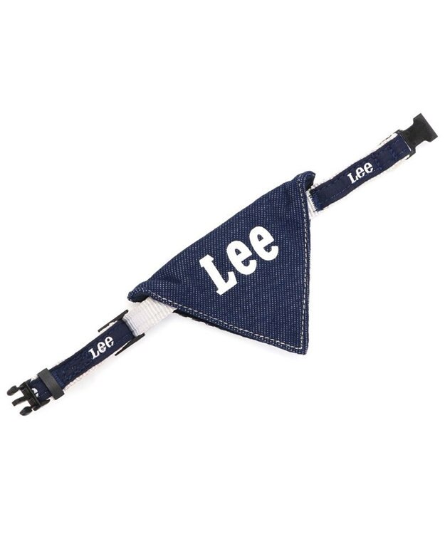 PET PARADISE Ｌｅｅ ヒッコリー 両面バンダナ付き 首輪【ＳＳ】 紺（ネイビー・インディゴ）