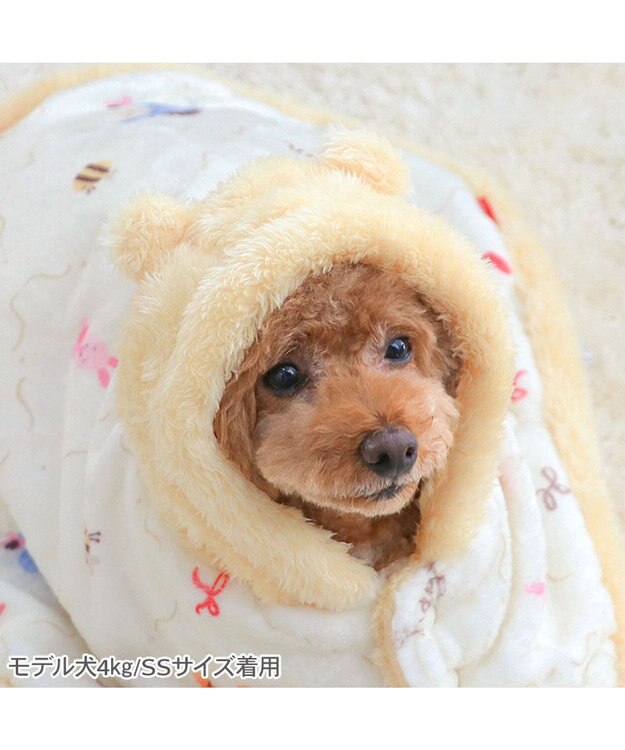 PET PARADISE ディズニー くまのプーさん お友達柄 着る毛布 小型犬 イエロー