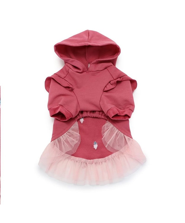 PET PARADISE ペットパラダイス パーカー 苺柄 《ピンク》 小型犬 ピンク