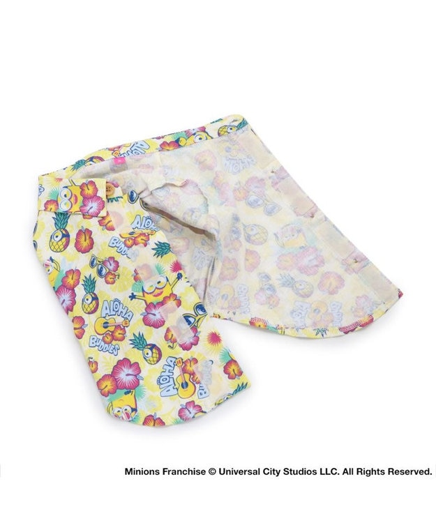 PET PARADISE ミニオン ハイビスカス柄 アロハシャツ 【小型犬】 黄