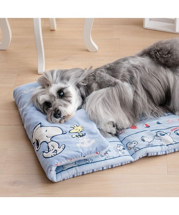 PET PARADISE スヌーピー クール ロールマット 《ブラザー》 Ｍ ライトブルー