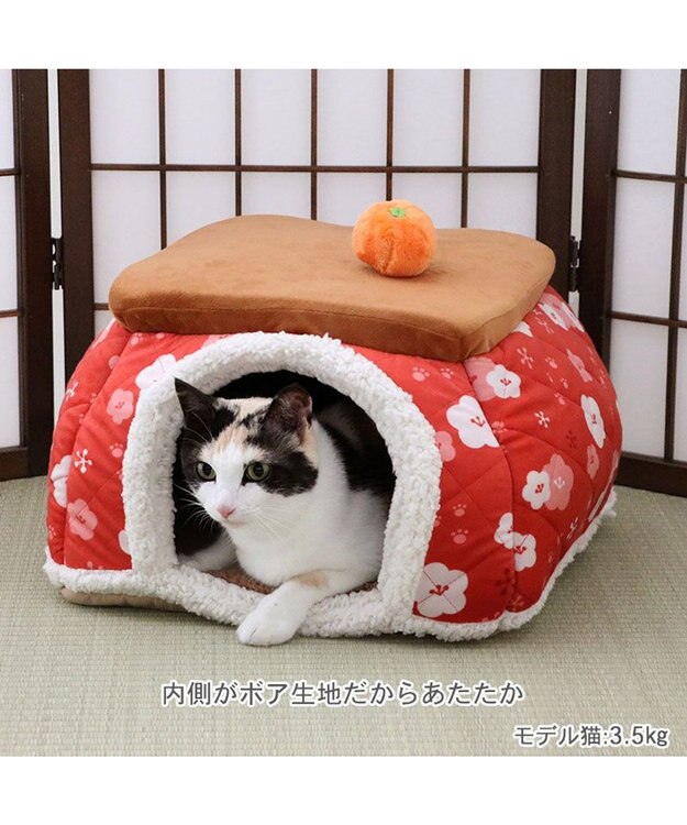 ペットハウス　ペットパラダイス ペットパラダイス こたつハウス 《お花柄》 小型犬 40cm / PET