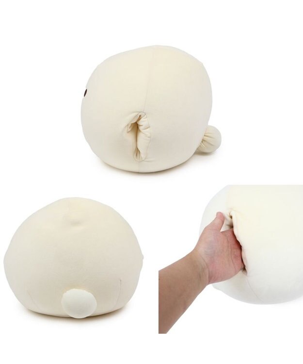 Mother garden マザーガーデン ふわんこ お昼寝まくら ハンドマフ 《ビション》 白