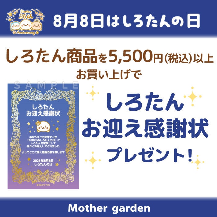 ４年ぶりに復活！しろたん 26周年 お迎え感謝状🎁