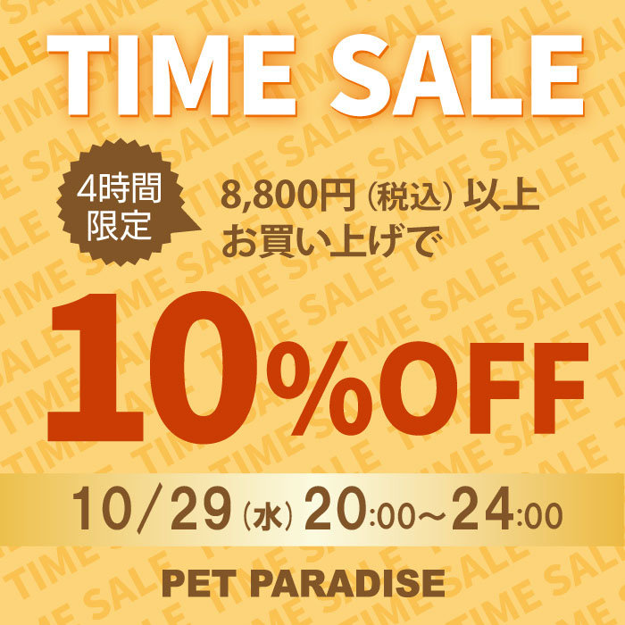 【4時間限定】 タイムセール 10％OFF
