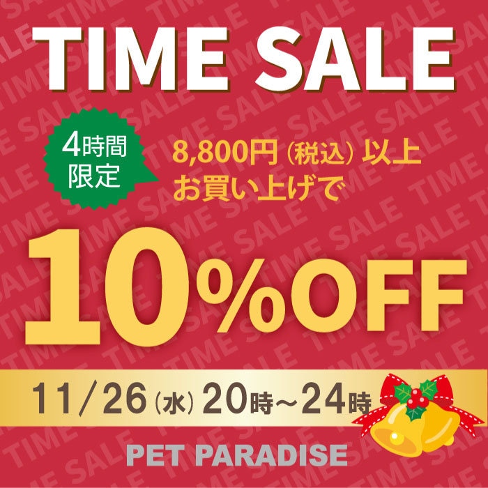 【4時間限定】 タイムセール 10％OFF